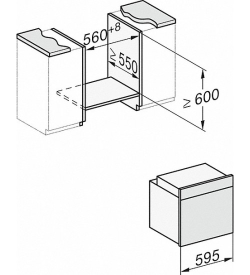 Miele美诺半嵌入式G7000系列烤箱H 7264 BP 家具互联